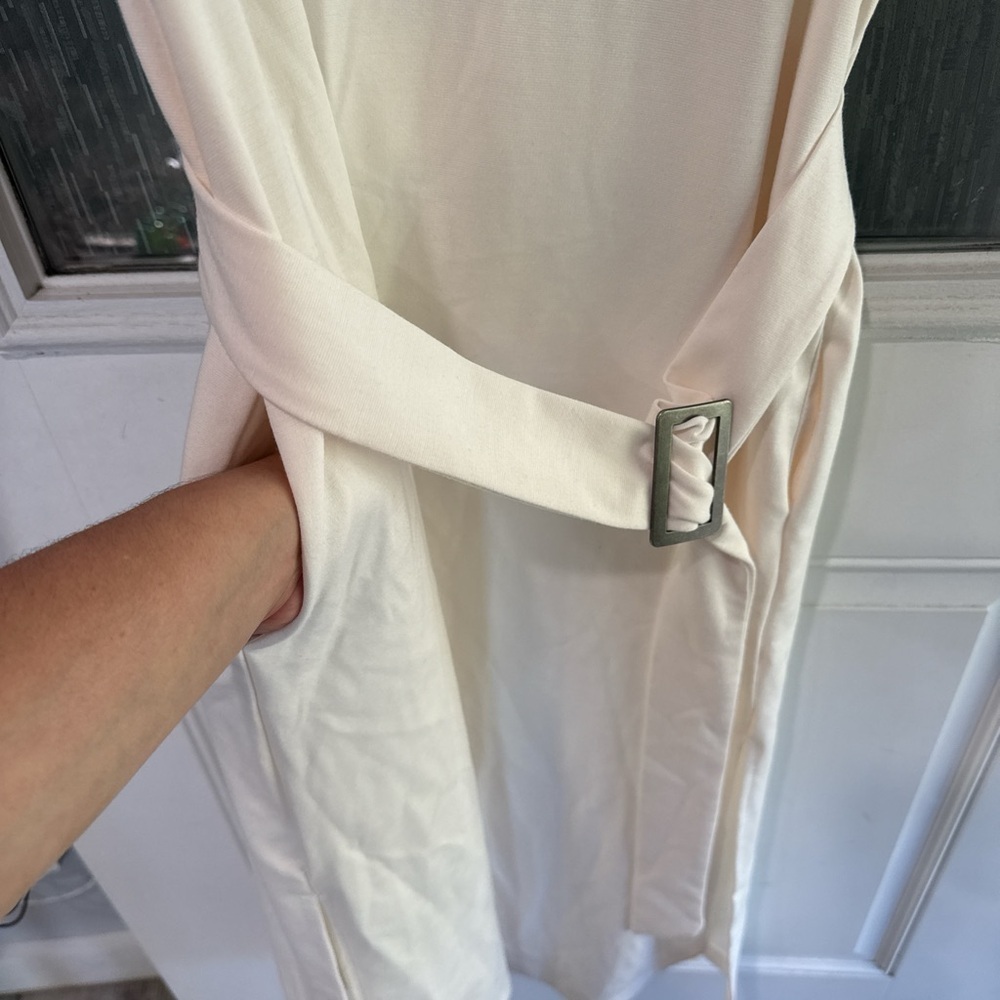 Women’s  sleeveles belted dress prologue white small - Picture 7 of 11